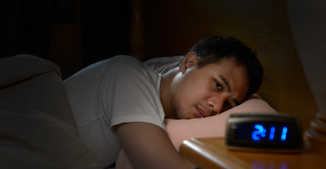 man with insomnia
