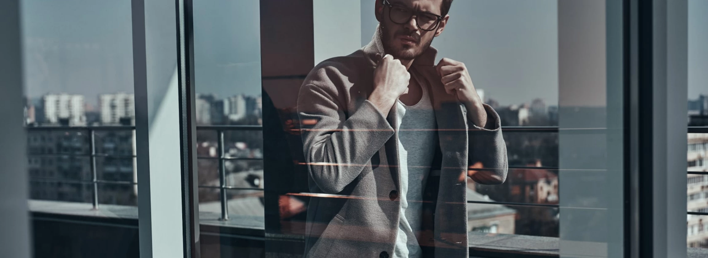 good looking man is not happy about himself
