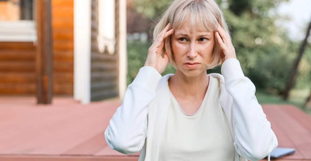 portrait of a millennial woman tired of problems suffering from mental abuse