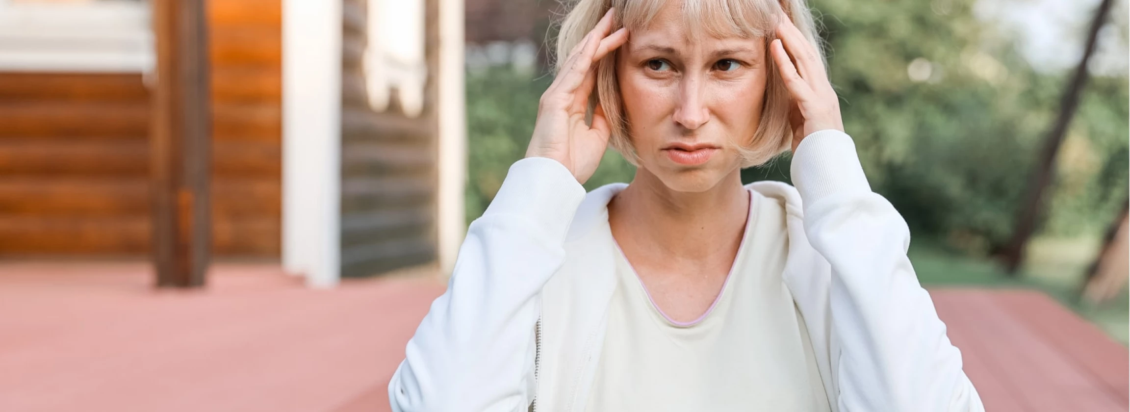 portrait of a millennial woman tired of problems suffering from mental abuse