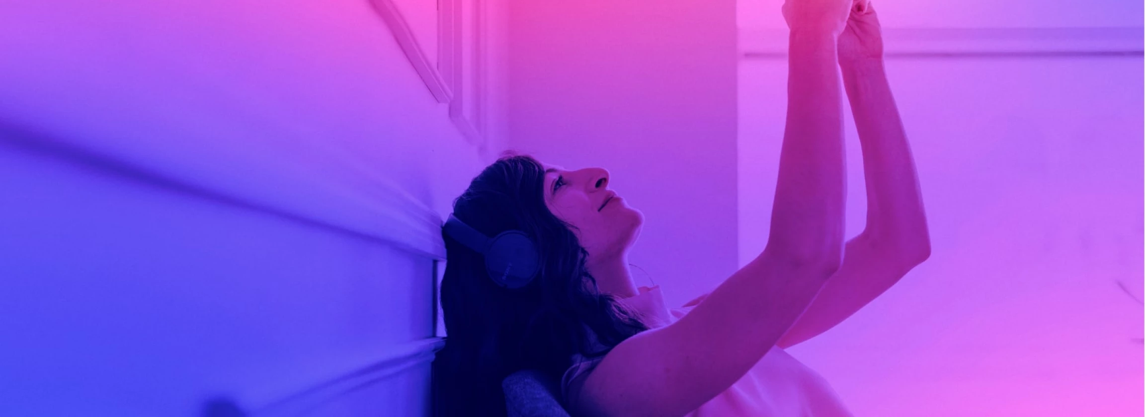 woman proudly takes selfies