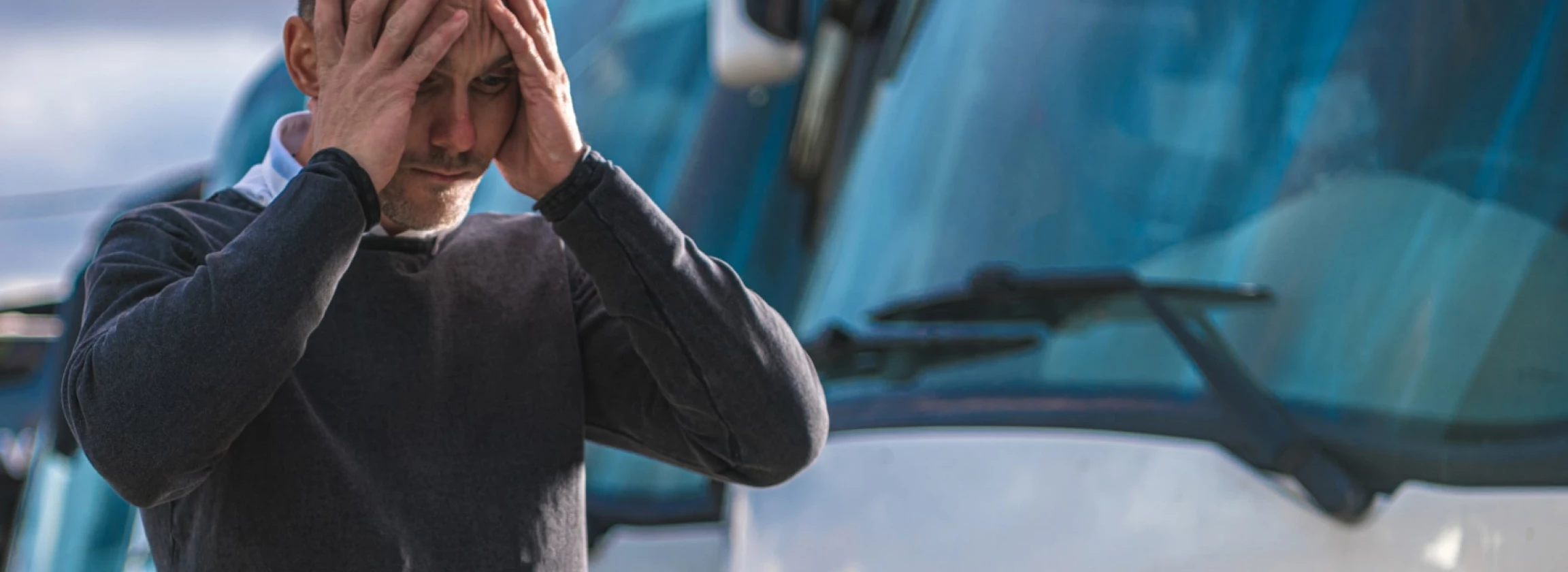 devastated and frustrated transportation business owner during lockdown