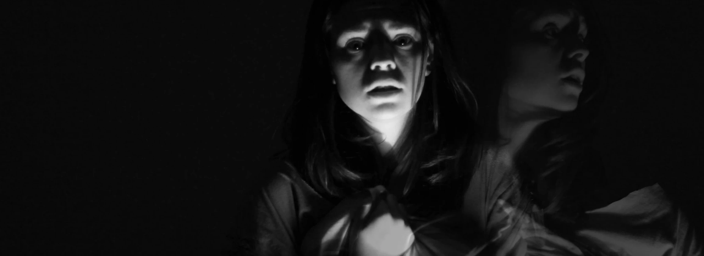 young woman and her inner demons