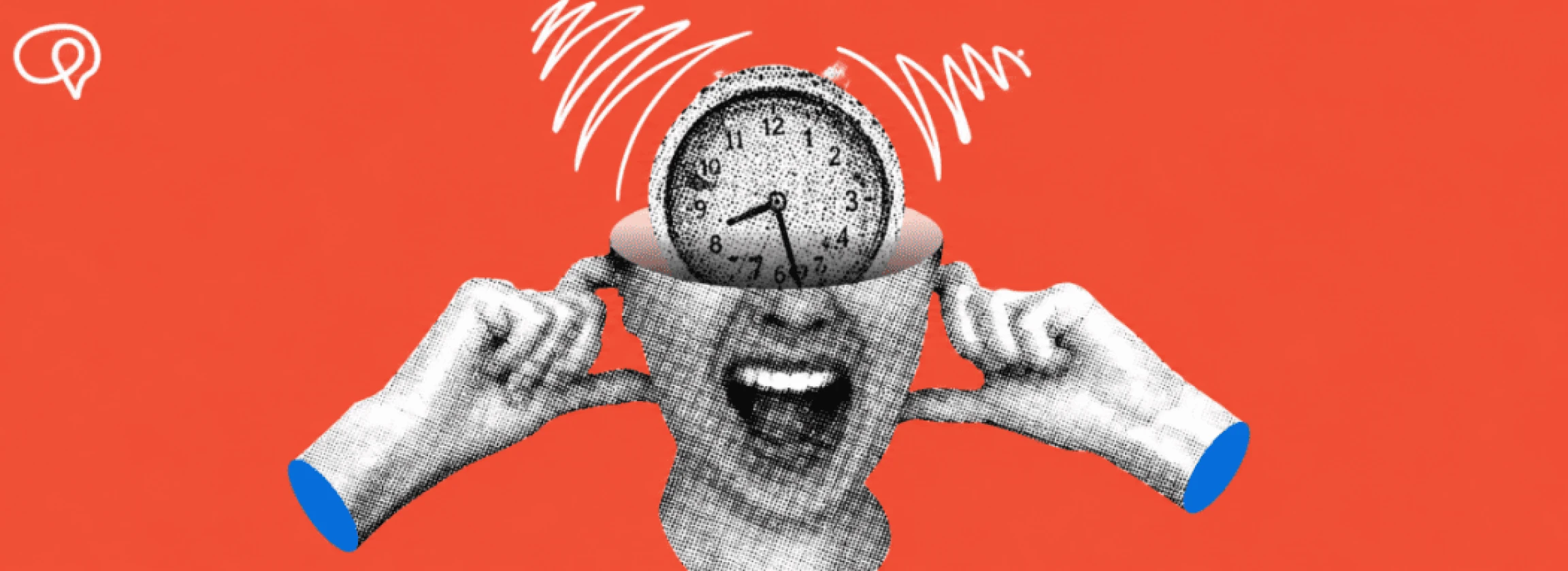 alarm clock and a woman