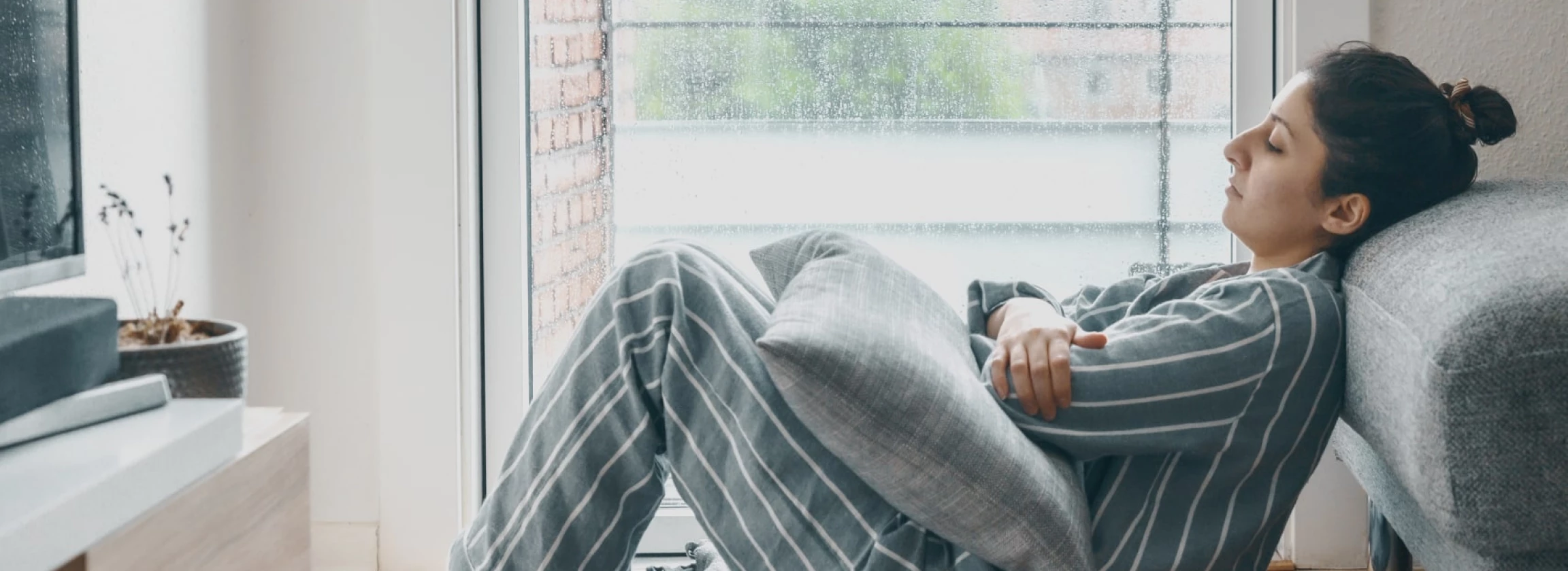 a lady suffering from depression