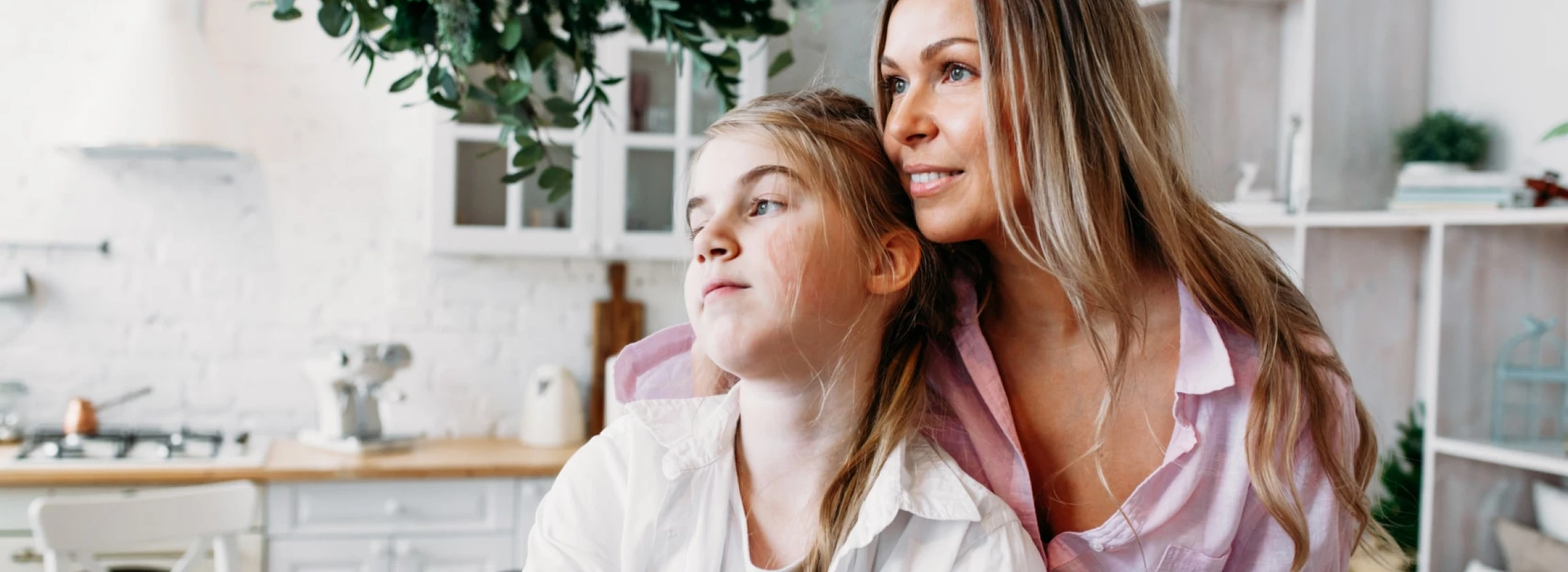 mother hugs daughter parent child communication