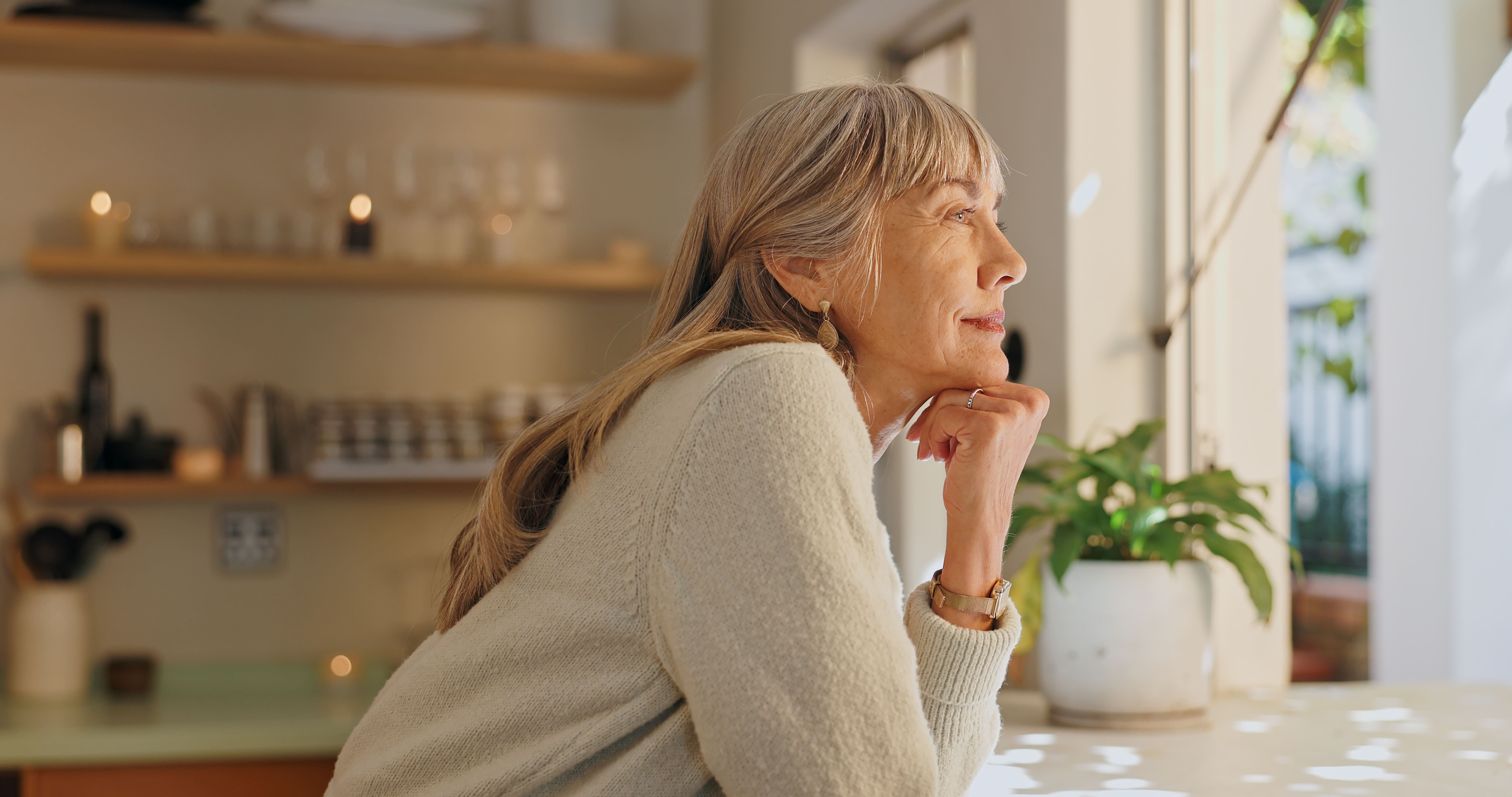 senior woman relaxing